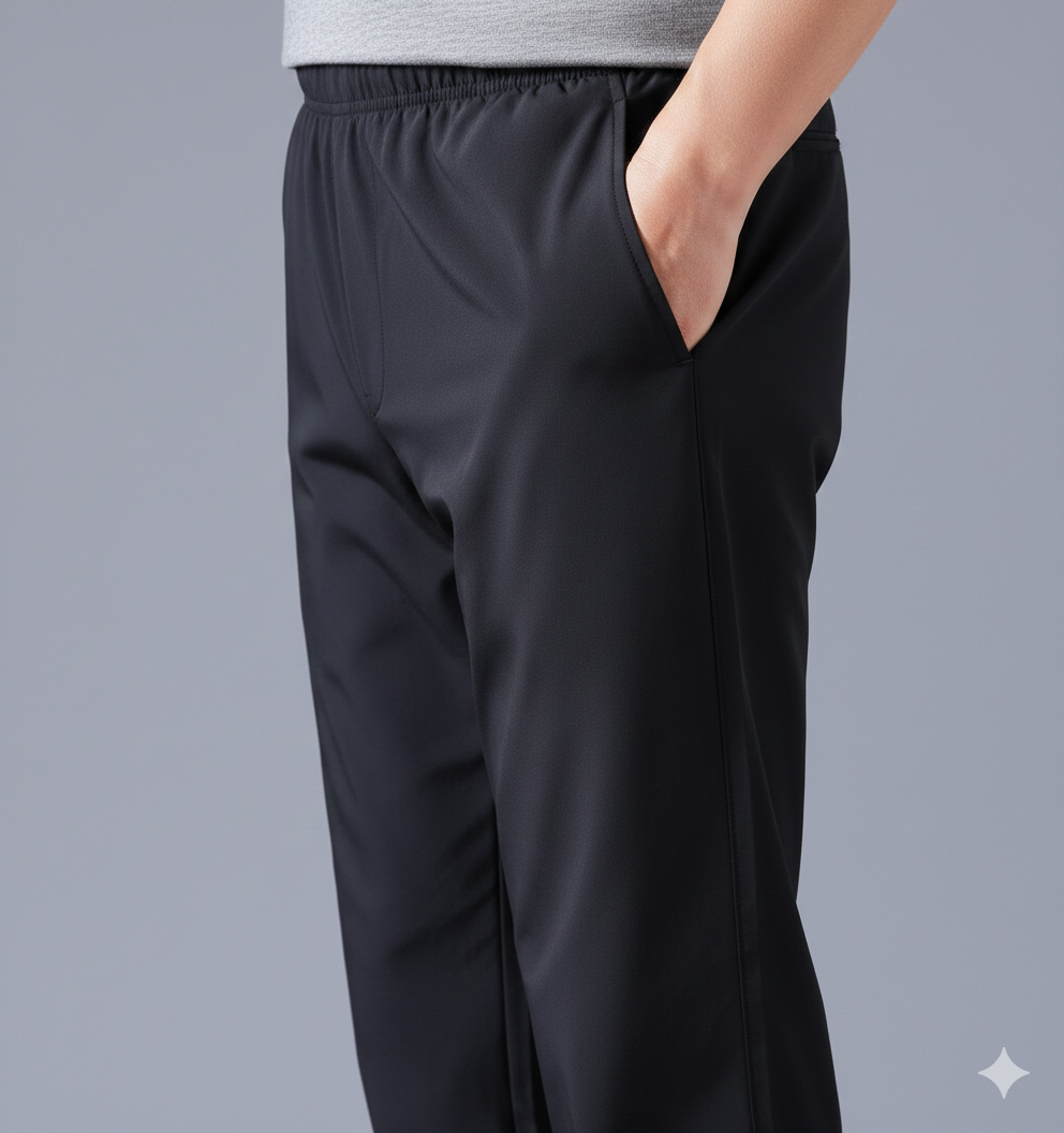 Men's Solid Track Pants (Pack of 2). PREMIUM MEN'S HIGH STRETCH SKINNY LYCRA PANTS(Black & Gray)