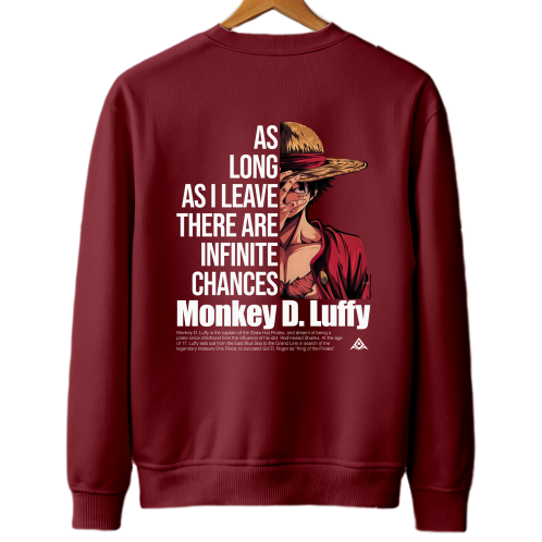 One Piece Printed Sweatshirt – Anime-Inspired Streetwear