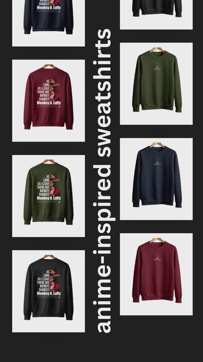 One Piece Printed Sweatshirt – Anime-Inspired Streetwear